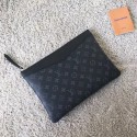 Louis vuitton original Monogram Eclipse Canvas DAILY POUCH M62048 JH01268Ce27
