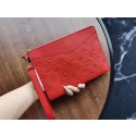 Louis Vuitton Original Monogram Empreinte Clutch bag MELANIE M68705 red JH00586MT15