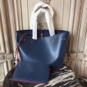Louis Vuitton Original Neverfull Epi Leather MM 54185 Blue JH00325qZ31