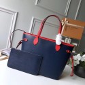 Louis Vuitton Original Neverfull Epi Leather MM M54185 blue JH00749Nq93