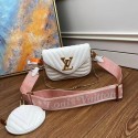 Louis Vuitton Original NEW WAVE MULTI-POCHETTE M56461 white JH00403Yj44
