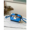 Louis vuitton original PETITE MALLE N92049 blue JH00074ym68