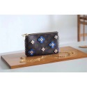 Louis Vuitton Original POCHETTE DOUBLE ZIP M63905 blue JH01313Pg44