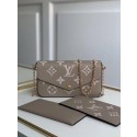 Louis Vuitton Original POCHETTE FELICIE Chain Bag M69977 grey JH00367xK90