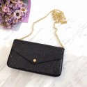 Louis Vuitton Original pochette felicie monogram empreinte shoulder bag M64064 black JH00392Pe30