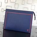 Louis vuitton original POCHETTE VOYAGE MM M30577 blue JH01702iO55