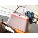 Louis vuitton original taurillon leather Capucines M48864 gray JH00498dA83