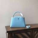 Louis vuitton original taurillon leather Capucines M48864 sky blue JH00335bR82