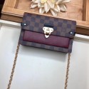 Louis Vuitton original VAVIN CHAIN WALLET N60237 Lie de Vin JH01219IZ26