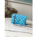 Louis Vuitton POCHETTE COUSSIN M80744 Mint Green & Yellow JH00103de78