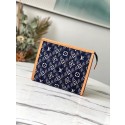 Louis Vuitton SINCE 1854 POCHE TOILETTE 26 M80306 blue JH00230SB35