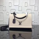 Louis vuitton soft original calf leather LOCKME BB Bag M50250 Cream With black JH00275jX53