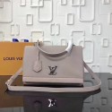 Louis vuitton soft original calf leather LOCKME BB Bag M50250 grey JH00274Ac56