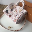 Louis Vuitton SPEEDY 30 BANDOULIERE M44401 white JH01491mT16