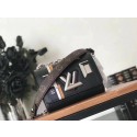 louis vuitton top original calfskin leather twist pm m54970 black JH00518KY38