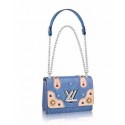 louis vuitton TWIST Original leather Shoulder Bag 50272 blue JH00636eq83