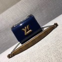 louis vuitton TWIST Original leather Shoulder Bag 50273 Dark blue JH00642jo45