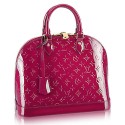 Luxury Imitation Louis Vuitton Monogram Vernis Alma MM M90098 Indian Rose JH00936Pn88