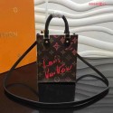 Luxury Louis Vuitton PETIT SAC PLAT M69442 black JH00091Kv15