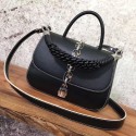 Replica 2017 louis vuitton original leather chain it bag pm M54619 black JH00774zS17