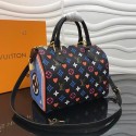 Replica AAAAA Louis Vuitton GAME ON SPEEDY BANDOULIERE 25 M57466 black JH00265st72