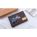 Replica Designer Louis Vuitton Original Monogram Canvas Zipper Clutch bag M41388 JH00734uT54