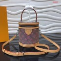 Replica Fashion Louis Vuitton Cannes Blue Monogram Pop Print Original Leather M55457 Pink JH00890Wi77