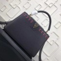 Replica Louis Vuitton capucines original Calf leather M42253 black JH00272tp14