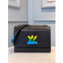 Replica Louis Vuitton Epi Leather TWIST MM M50280 black JH00502tp14