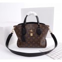 Replica Louis Vuitton Monogram Canvas FLOWER ZIPPED TOTE BB M44350 black JH01232ho28