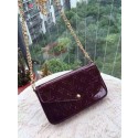 Replica Louis Vuitton Monogram Vernis Mini Bag 61293 Purple JH01095an47
