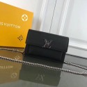 Replica Louis Vuitton MYLOCKME BB CHAIN LOUISE M63471 black JH01671dI37