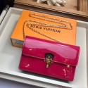 Replica Louis Vuitton Original CHERRYWOOD CHAIN WALLET M63306 rose JH01342eG43