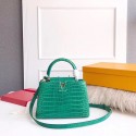 Replica Louis vuitton original crocodile CAPUCINES PM M94587 green JH01494qE46