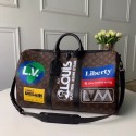 Replica Louis vuitton original KEEPALL BANDOULIERE 50 M44643 M44642 Chestnut JH00984Ip92