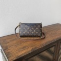 Replica Louis vuitton original monogram canvas pallas clutch M41638 black JH00084qE46