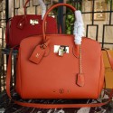 Replica Louis Vuitton Veau Nuage Leather Milla MM M51685 orange JH01420kq23