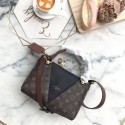 Replica Top Louis Vuitton Monogram Canvas original V TOTE BB M43966 black JH01690kC46