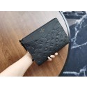 Top Louis Vuitton Original Monogram Empreinte Clutch bag MELANIE M68705 black JH00588xs20