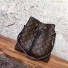 2017 louis vuitton monogram canvas original bag neonoe M44020 black JH00808Dy68