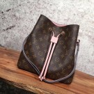 2017 louis vuitton monogram canvas original bag neonoe M44022 pink JH00807lU52