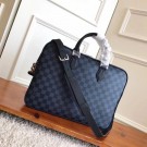 2018 louis vuitton DANDY BRIEFCASE SLIM N63298 black JH00678fN93