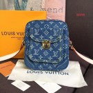 AAA 1:1 Louis Vuitton Denim bag M95348 blue JH01237WE81