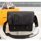 AAA 1:1 LOUIS VUITTON MESSENGER PM M53492 black JH01827WE81