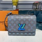 AAA Louis Vuitton M55480 Twist MM Original Leather Monogram Pop Blue JH00884xn59