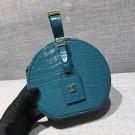 AAA Louis Vuitton original Croco Leather petite boite chapeau M43516 blue JH00406bB27