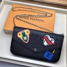 AAA Louis vuitton Original POCHETTE FELICIE M63726 black JH01357Nk89