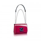 Best louis vuitton TWIST Original leather Shoulder Bag 50273 plum JH00644aU87