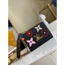 Cheap Louis vuitton TWIST Embossed grained cowhide leather M50282 BLACK JH00283PC54