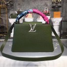 Copy Louis vuitton original CAPUCINES PM M94587 green JH01705rY88